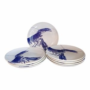 Nautical Bone China Lobster Canapes - Set of 8